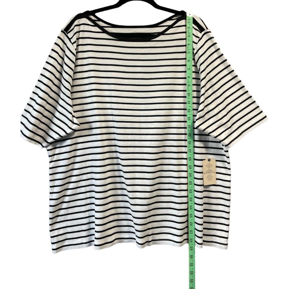 St. Johns Bay Woman Striped Boat Neck Shirt SZ/ 2X - Picture 5 of 9